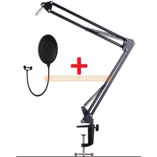 COMBO CHÂN KẸP MIC THU ÂM VÀ MÀNG LỌC
