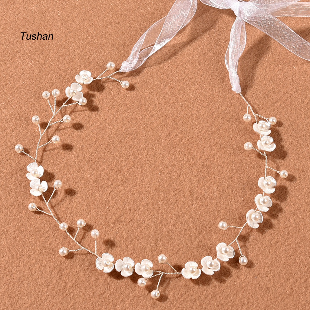 Cài Tóc Hoa Đính Ngọc Trai Giả Thanh Lịch