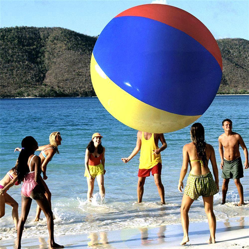 Bong Bóng Bơm Hơi 100 / 150cm Cho Người Lớn Và Trẻ Em Chơi Khi Đi Biển