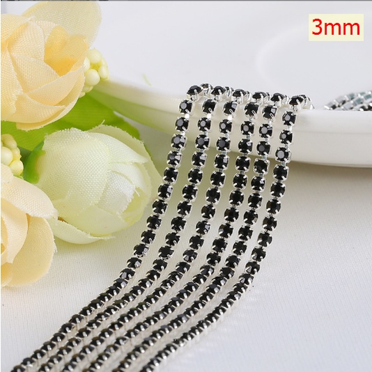 Dây đá phụ kiện handmade trang trí cổ trang,  may mặc, giày dép, túi xách