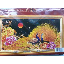 TRANH THÊU CÔNG PHU THÊ VIÊN MÃN E36 (95X55)