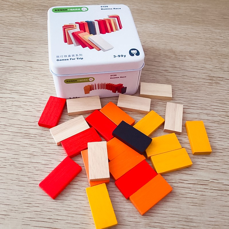 ĐỒ CHƠI GIÁO DỤC DOMINO GỖ – Domino Race (M-007)