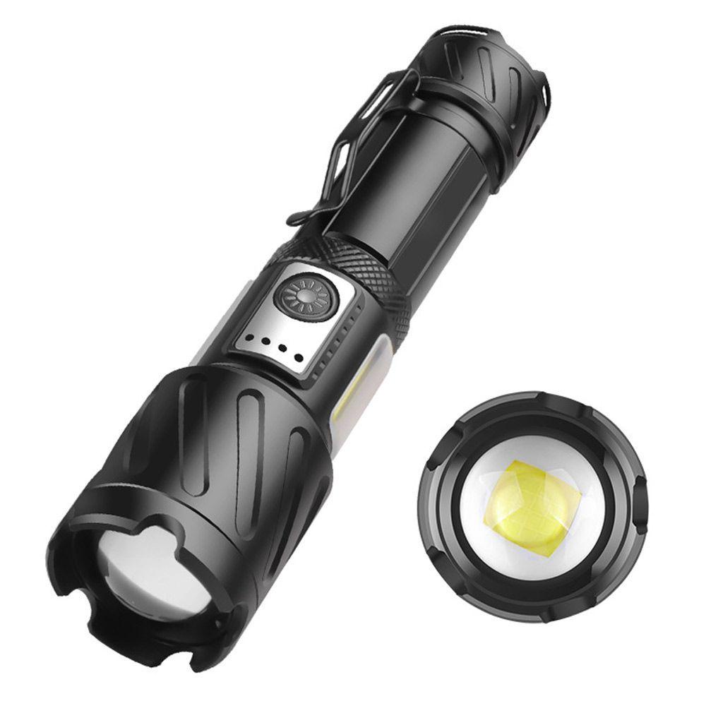 Đèn Pin Xhp160 + Cob Siêu Sáng Sạc USB Tiện Dụng