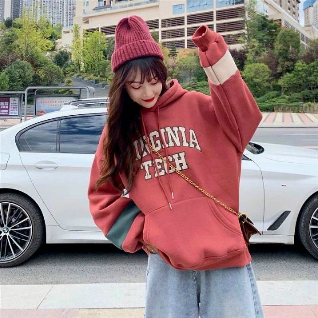 FREESHIP TOÀN QUỐC] Áo Khoác Hoodie Nỉ Unisex VIRIGINIA TECH Form Rộng Nữ Áo Khoác Hoodie Local Brand | BigBuy360 - bigbuy360.vn