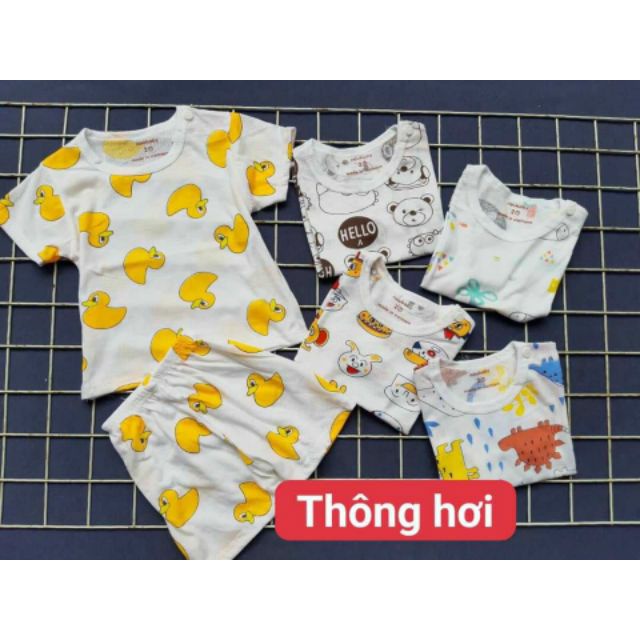 Cộc chui Thông hơi mùa  hè siêu mát cho bé 3-15kg