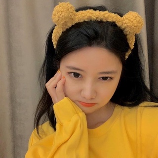 Cài tóc tai gấu xù cute