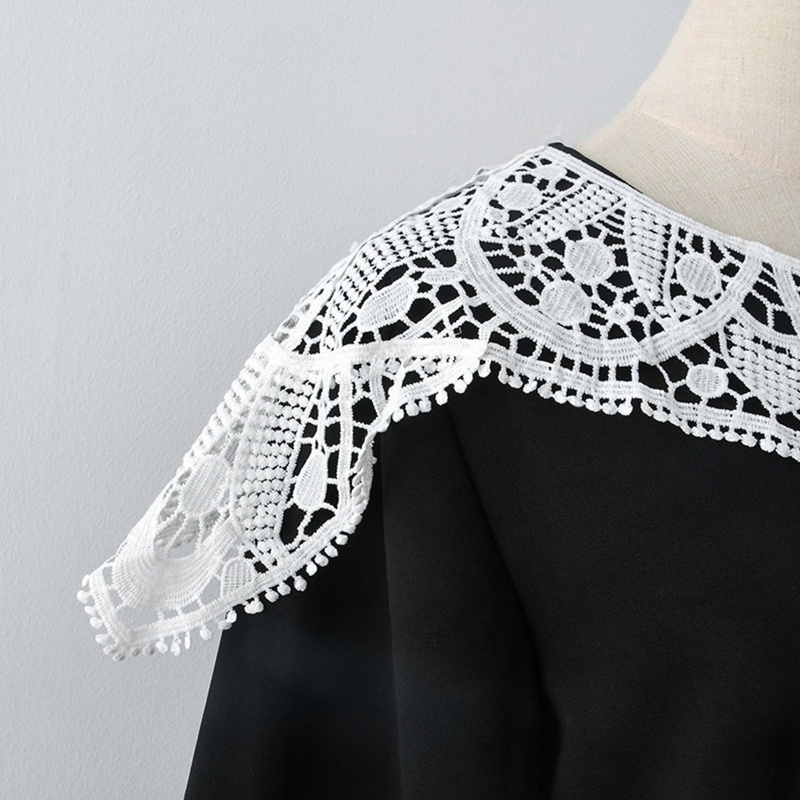 Miếng Vải Thêu Vá Cổ Áo Đầm Cưới DIY