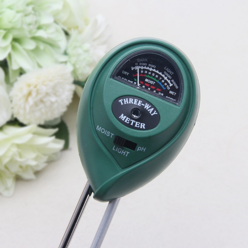 Dụng Cụ Đo Độ PH &amp; Độ Ẩm Đất Trồng Cây 3 Trong 1