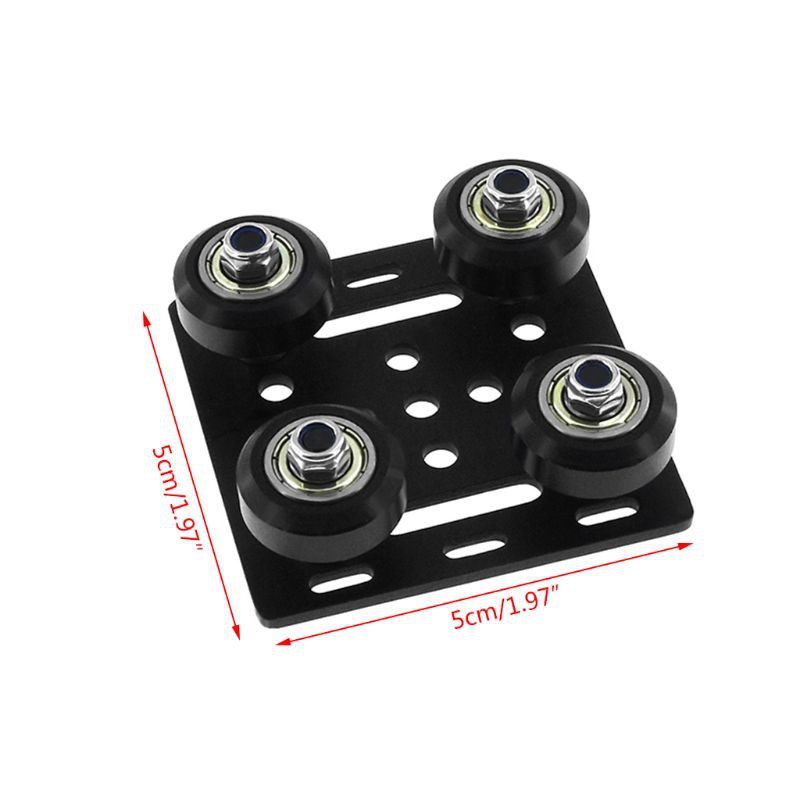 VIVI   3D Printer Part 2020 Openbuilds V-Slot Gantry Plate Set 20mm Special Slide Plate for Aluminum Profiles V-slot Mini Five Roulette