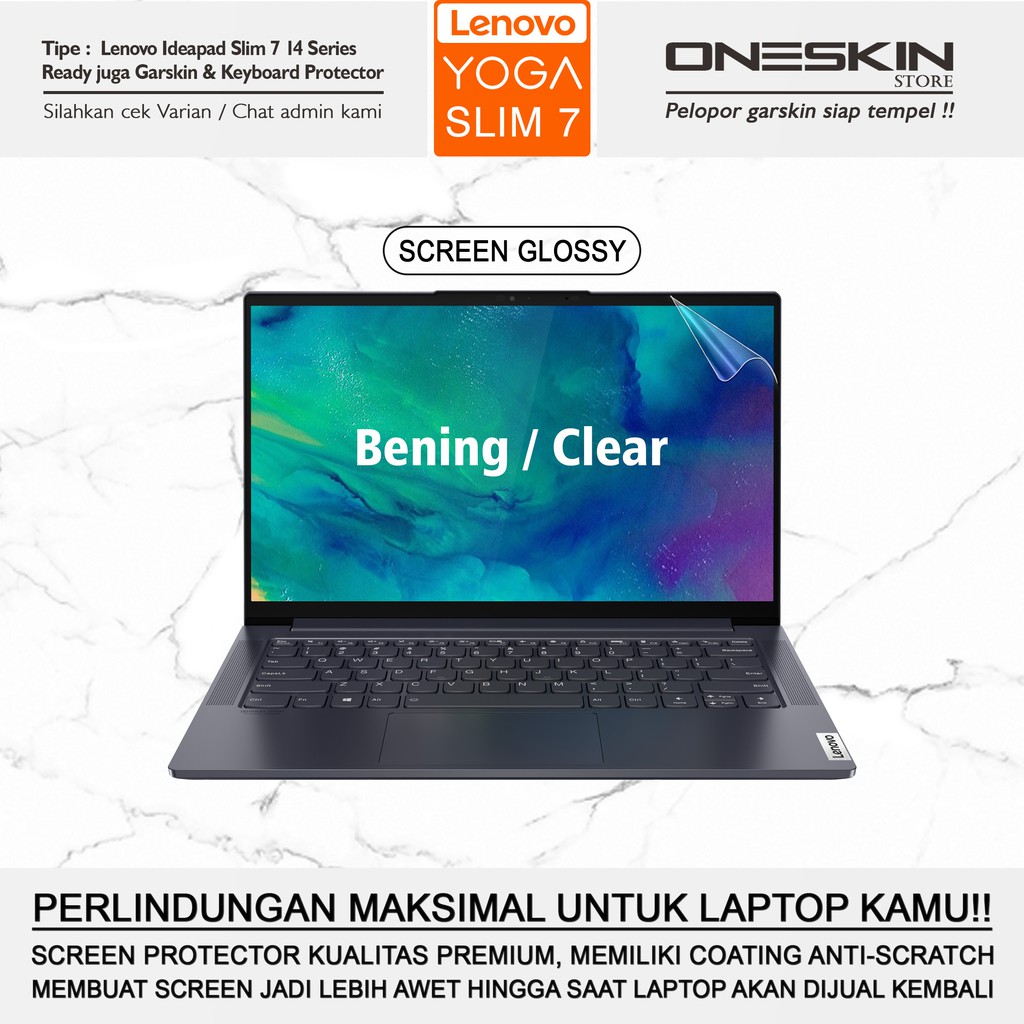 Miếng Dán Bảo Vệ Màn Hình Chống Trầy Cho Lenovo Yoga Slim 7 7i 14 15 14ARE 14IIL 14ITL 15IMH 15ITL