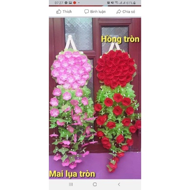 2 BỘ LÀM HOA TREO TƯỜNG