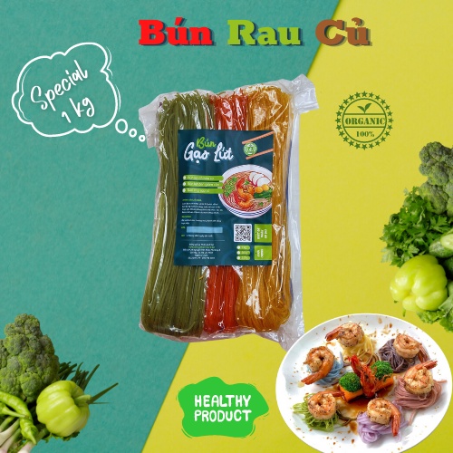 Bún rau củ giảm cân hafood , bún ngũ sắc chuẩn ăn kiêng eatclean