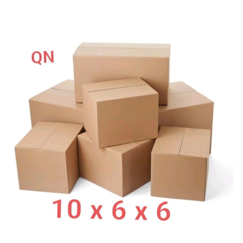 Combo 10 hộp Carton 10x6x6 dầy cứng