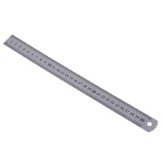 Thước Đo 30cm 12inch Bằng Thép Không Gỉ Màu Bạc