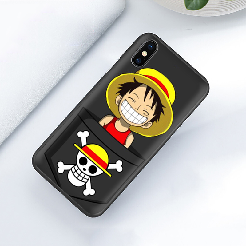 Ốp điện thoại TPU silicon mềm hình anime One Piece W149 cho iPhone 8 7 6S 6 Plus 5 5S SE 2016 2020