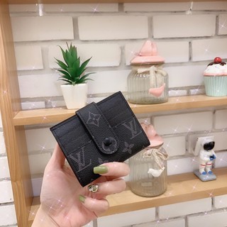 Ví mini da lv cúc bấm 4 màu fullbox