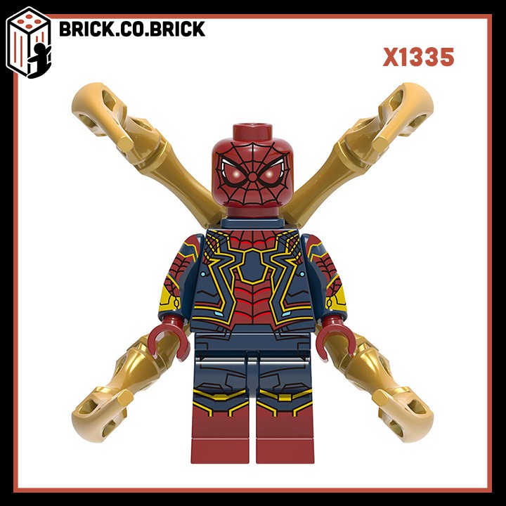 Spider-Man Far From Home Đồ Chơi Non LEGO Super Hero Mô Hình Siêu Anh Hùng Người Nhện Xa Nhà Mysterio Hydro Man X0266