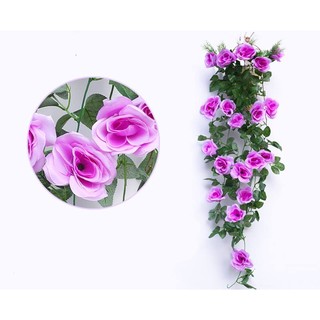 Hoa hồng lụa treo tường