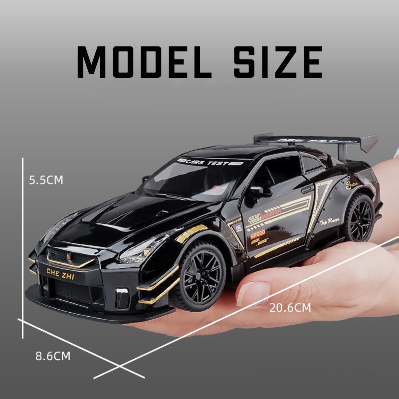 Mô Hình Xe Hơi Nissan GTR Bằng Hợp Kim Tỉ Lệ 1: 24