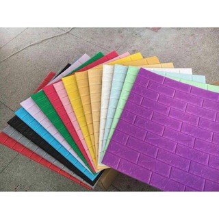 [Kho Hà Nội] [Sỉ-Lẻ] Xốp dán tường 3d giả gạch kích thước 70 x 77 cm giá rẻ tại Hà Nội