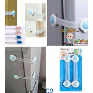 Bộ 2 khóa tủ, khóa tủ lạnh an toàn