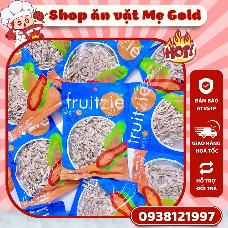 Ô mai giun xanh đu đủ muối Fruit zie Thái Lan (gói 50g)