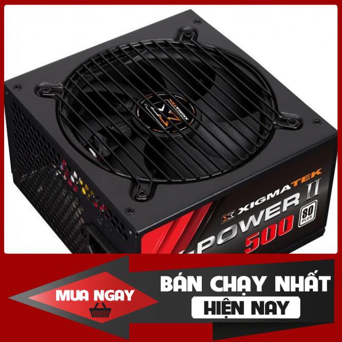 Nguồn máy tính XIGMATEK X-POWER II 500- 80PLUS WHITE - Chính hãng