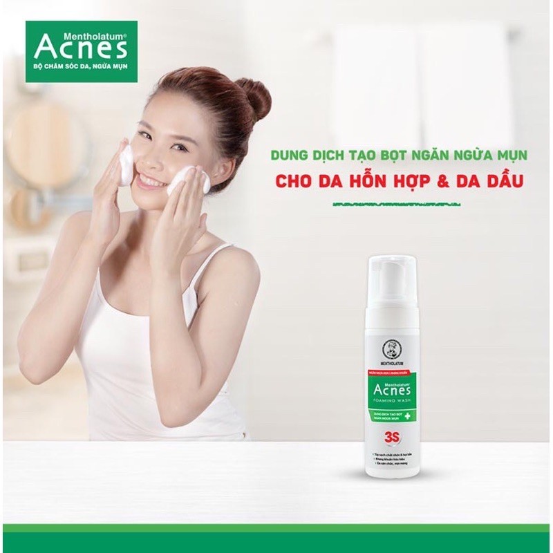 Sữa rửa mặt Acnes Pure White/ Creamy wash/ Foaming/ Vitamin/ bùn non 100ml