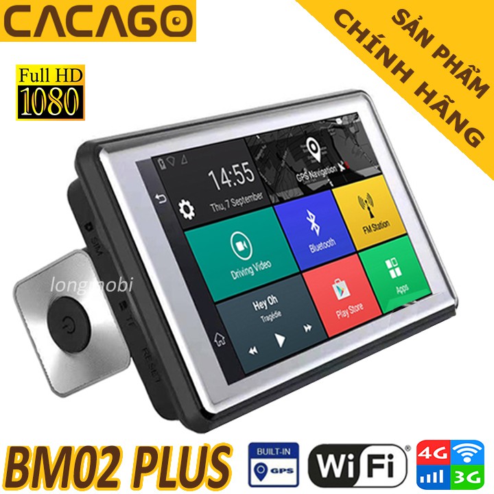 Cacago Bm02 Plus Camera Hành Trình Tích Hợp GPS, Wifi, 3G phát Wifi Xem Trên Điện Thoại