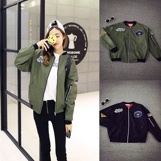 Áo Khoác Bomber Nữ Thêu Hoa