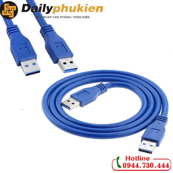 Dây cáp USB 3.0 2 đầu đực dài 5m, Dây usb 2 đầu đực dailyphukien