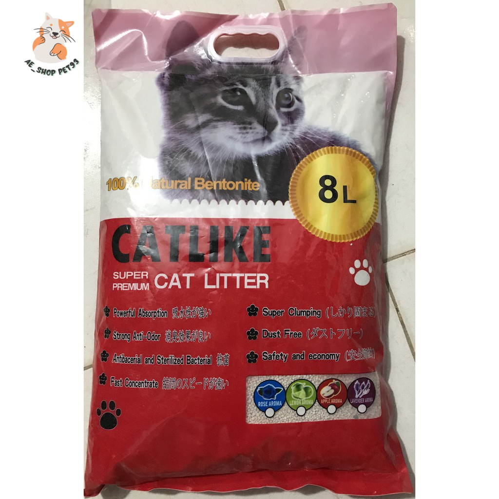 CAT LITTER Cát vệ sinh cho mèo - Cát vệ sinh khử mùi diệt khuẩn cho mèo CATLIKE 8L