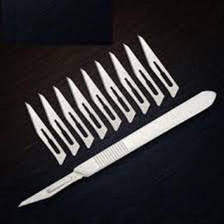 Combo 1 cán dao mổ số 3 kèm 10 lưỡi dao số 11