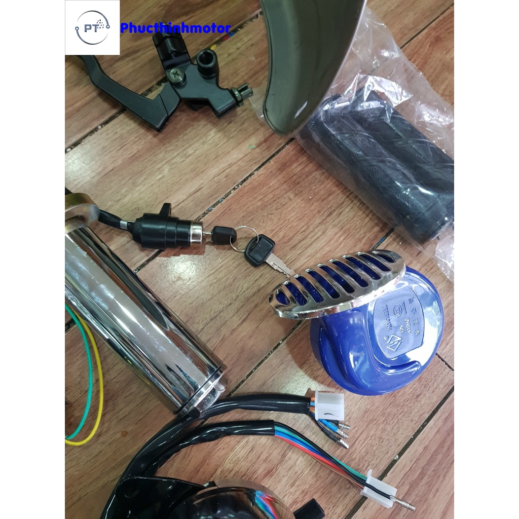 Bộ đầu xe ba bánh phi 43 thụt cơ