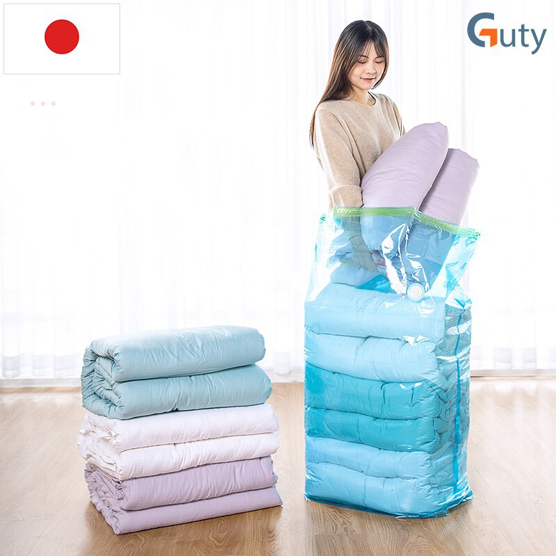 Túi chân không Kitai KT033 đựng quần áo, chăn màn, mền gối của Nhật Bản cỡ lớn kích thước 80x100cm