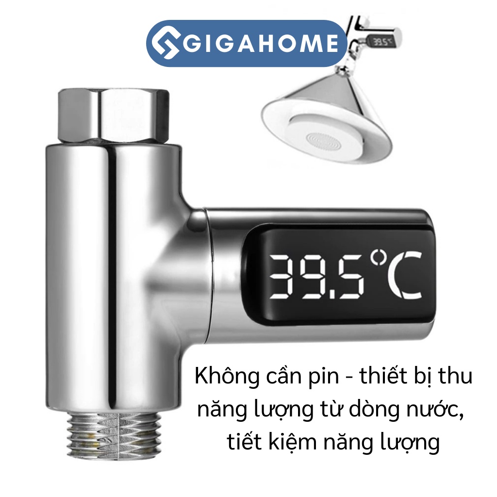 Nhiệt Kế Vòi Sen, Van Cảm Biến Nhiệt Độ Mây Nước Nóng GIGAHOME 8813