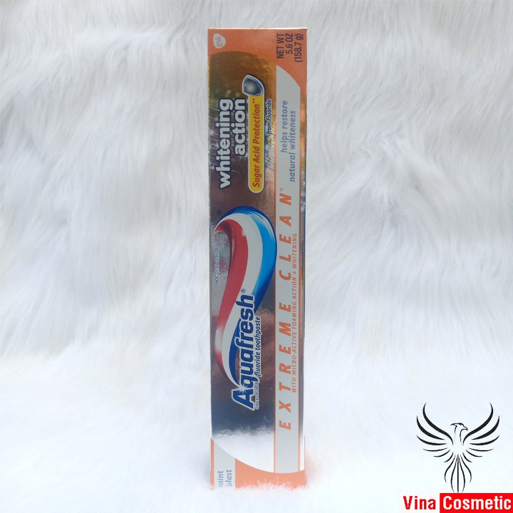 Kem Đánh Răng Aquafresh Extreme Clean Whitening Action - 158.7g Mỹ