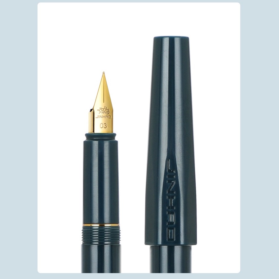 Bút Mực PenLab Jinhao 1001 C7119 Ngòi Mảnh Màu Vàng / Bạc Phong Cách Retro