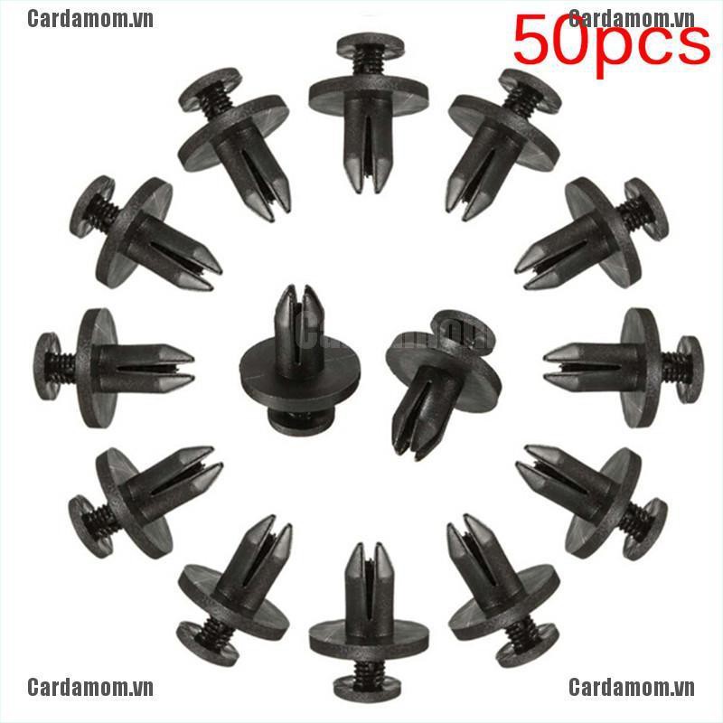 Bộ 50 Kẹp Nhựa 6mm Chuyên Dụng Cho Xe Hơi