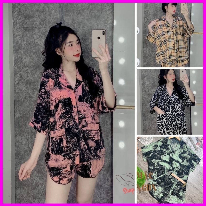 ĐỒ BỘ MẶC NHÀ TAY DƠI LỤA MANGO, THẤM MÁT, FREESIZE DƯỚI 75KG ĐỒ BỘ BIGSIZE PYJAMA ĐẸP đồ bộ nữ mặc ở nhà,đồ ngủ nữ