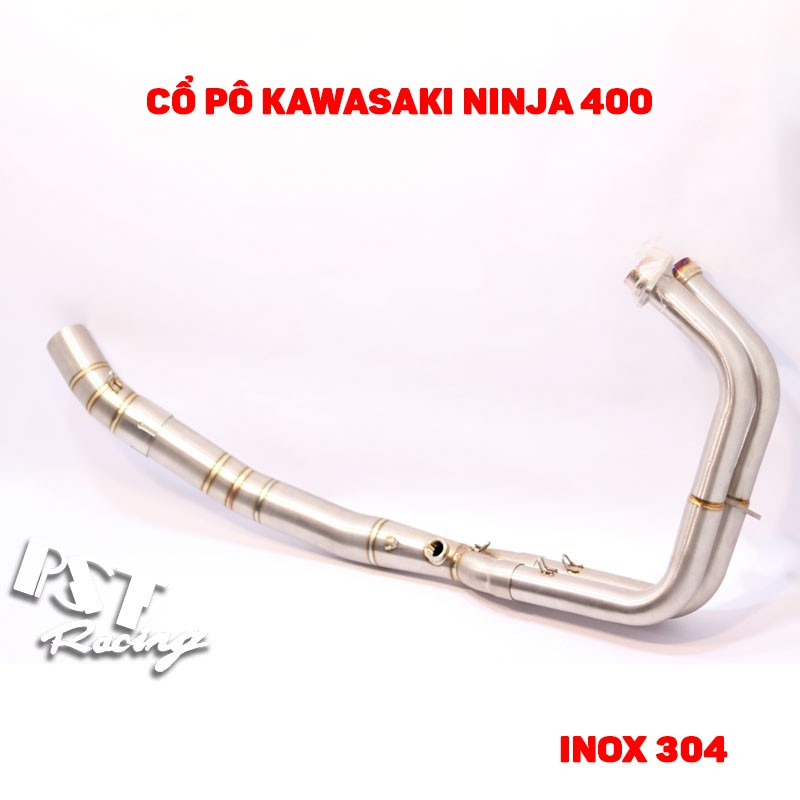 Cổ pô Kawasaki Ninja 400 full system cao cấp
