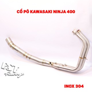 Cổ pô Kawasaki Ninja 400 full system cao cấp lắp đặt vừa zin