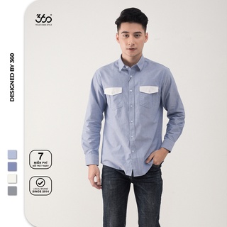Áo sơ mi nam local brand 360 BOUTIQUE cổ bẻ - STDTK211