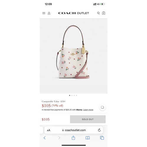 TÚI COACH TOWN BUCKET C7976