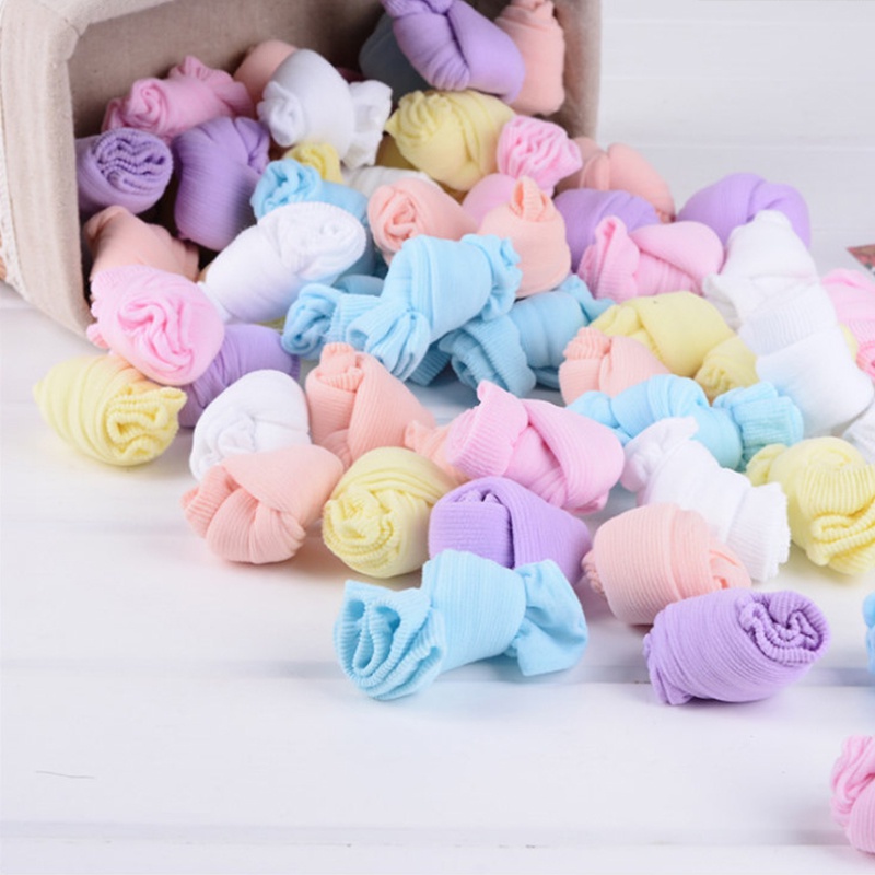 vớ em bé mới biết đi trẻ em vớ bé gái kẹo cầu vồng dễ thương AKKU