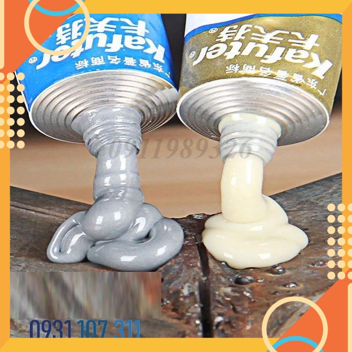 Keo dán sắt 2 thành phần AB, có khả năng chịu nhiệt tốt siêu bền, siêu chắc - Keo chuyên dụng vá vết thủng, nứt kim loại