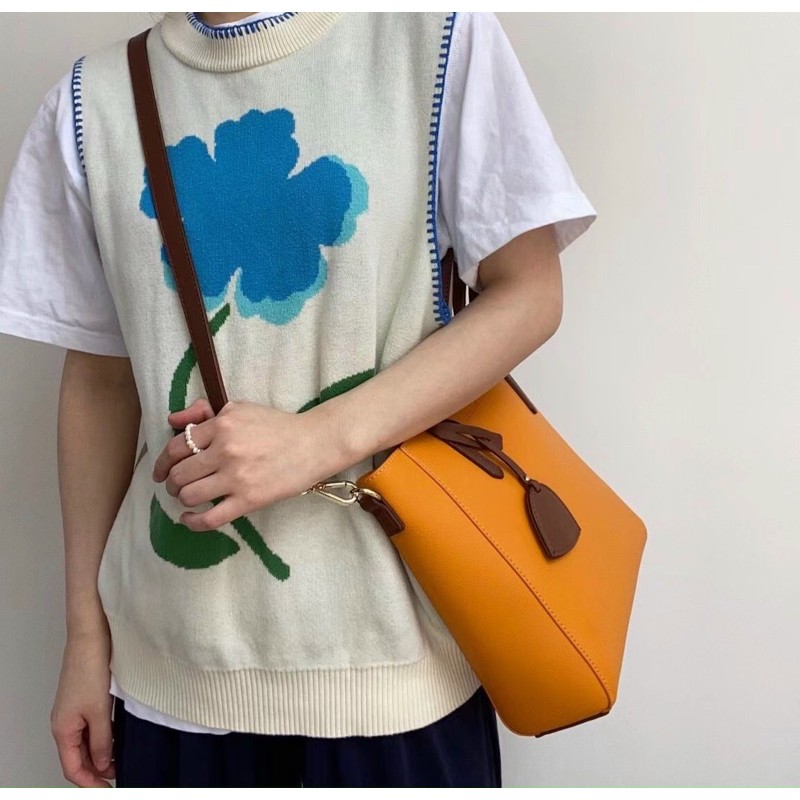 Túi tote medium Le.Liz.Blanci orange