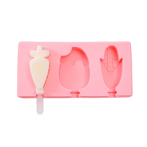 Khuôn kem silicone 3 chiếc hình động vật - Khuôn kem Hot Hit cực cute nhà Beemart