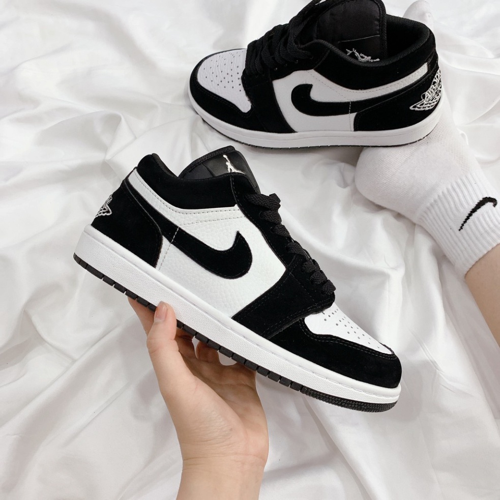 [Full bill +box] Giày Jordan Cổ Thấp Nam Nữ, Giày Sneaker JD1 Đen Trắng Panda Thời Trang Cao Cấp Hottrend 2022 | BigBuy360 - bigbuy360.vn