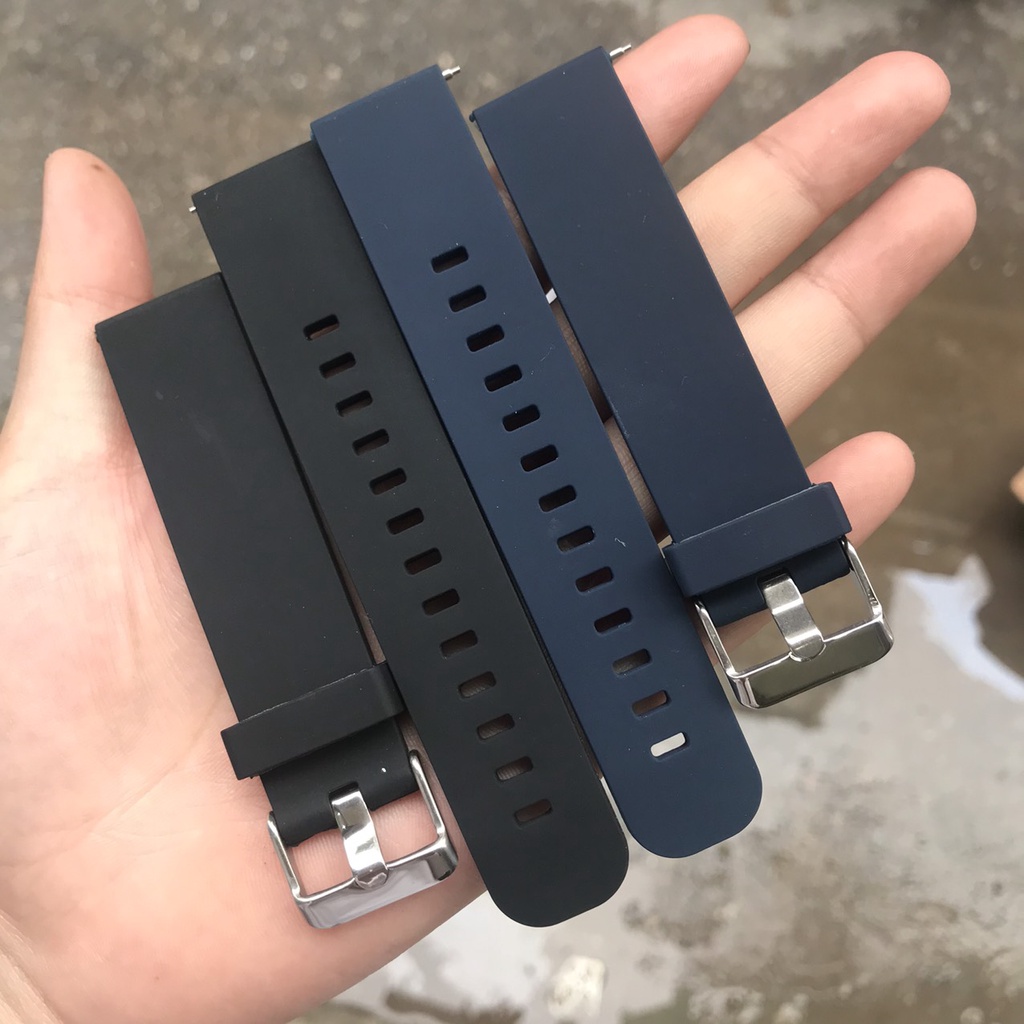 Dây đồng hồ cao su chốt tháo nhanh size 20,22 cho đồng hồ thông minh và truyền thống - CT03A